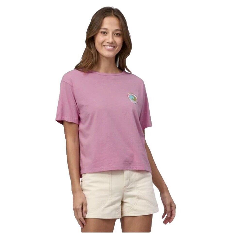 Patagonia Women's Unity Fitz Easy-Cut Responsibili-Tee 37769 Mlke Size L New